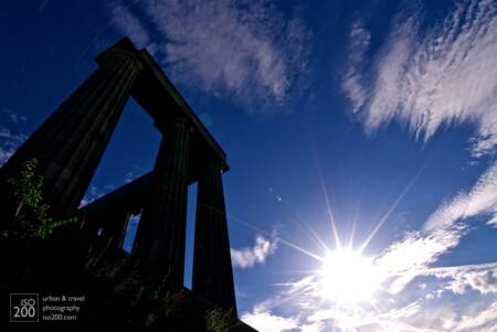 Calton Hill sunburst