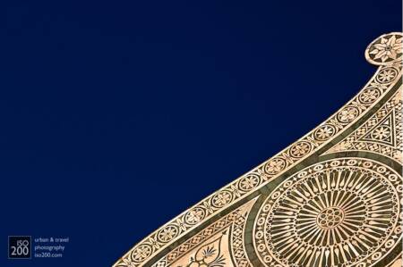 Roofline of Santa Maria Novella, Florence, Italy