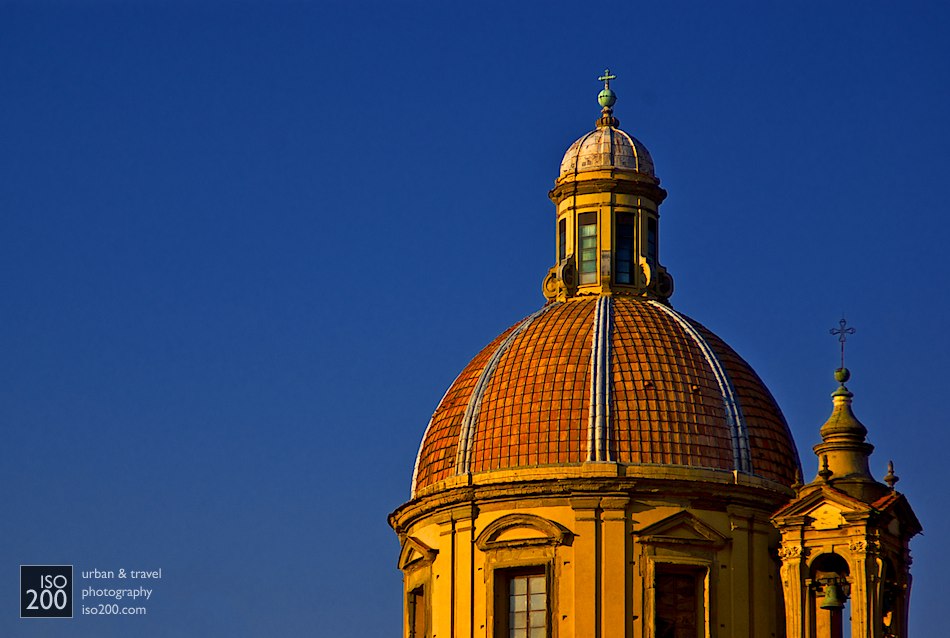 The dome of San Frediano in Cestello, Florence at dusk