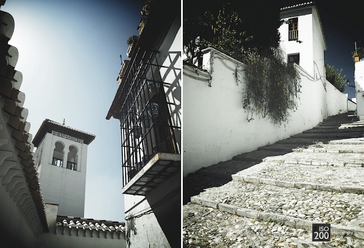
Streets in the Albaycin - the old Moorish town in the heart of Granada, Spain.