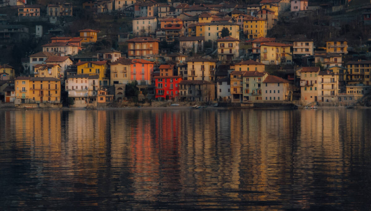 Torno, Lake Como, dusk
