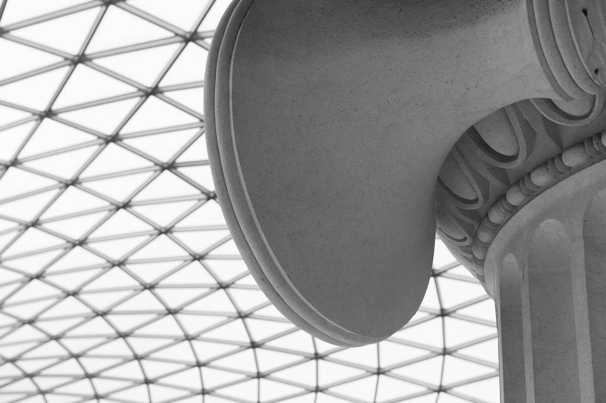 British Museum Great Court roof.
